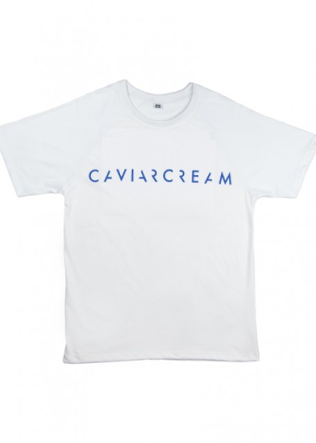﻿Bright Blue CC T-shirt white (front/back)