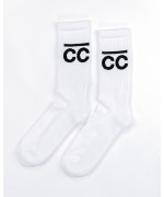 Socks white with black CC logo Socks