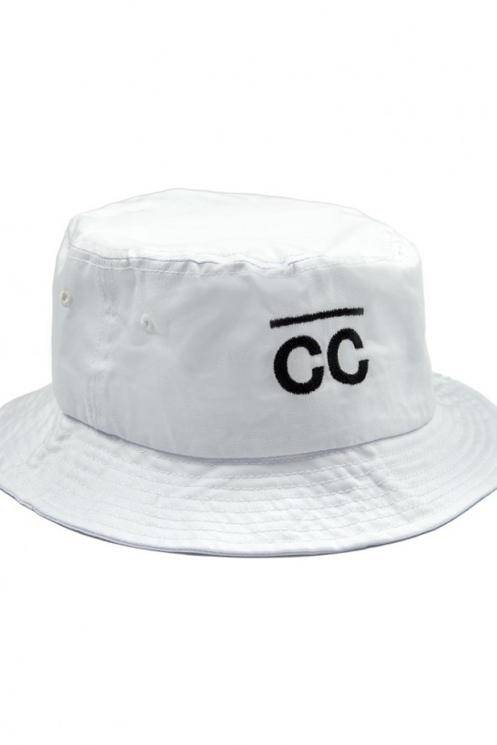 Bucket Hat White with CC logo Hats