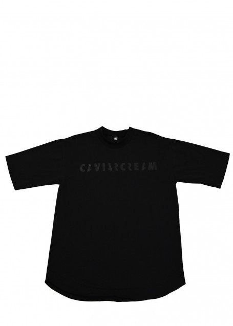 Black ''Caviar Cream'' oversized  essential T-shirt 
