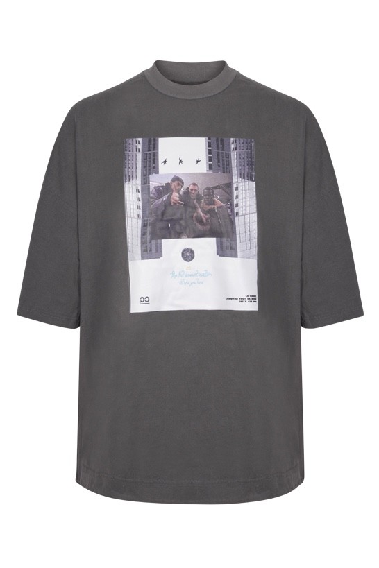 CC GREY T-SHIRT "HATE" SUMMER HOUSE '23 COLLECTION  