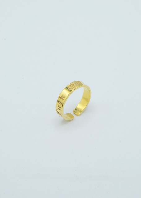  “F U” ring GOLD