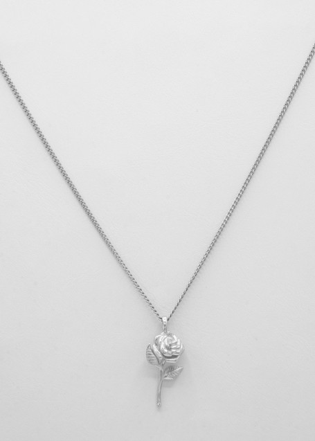 "Roses are gold" necklace SILVER