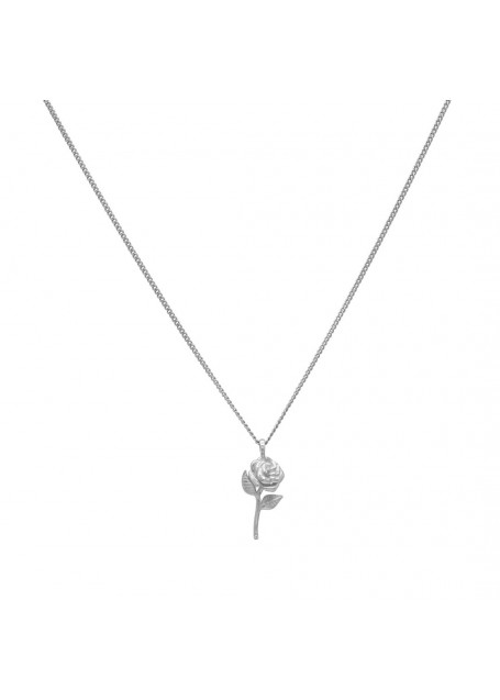 "Roses are gold" necklace SILVER