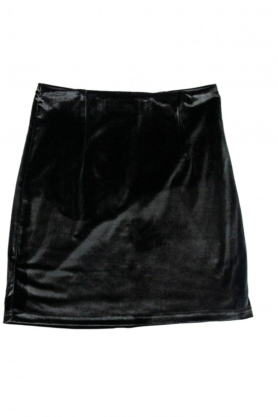 ''T4CC'' Velvet skirt Black  