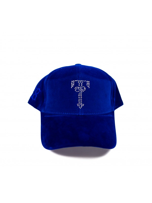 ''T4CC'' Blue Velvet Hat 