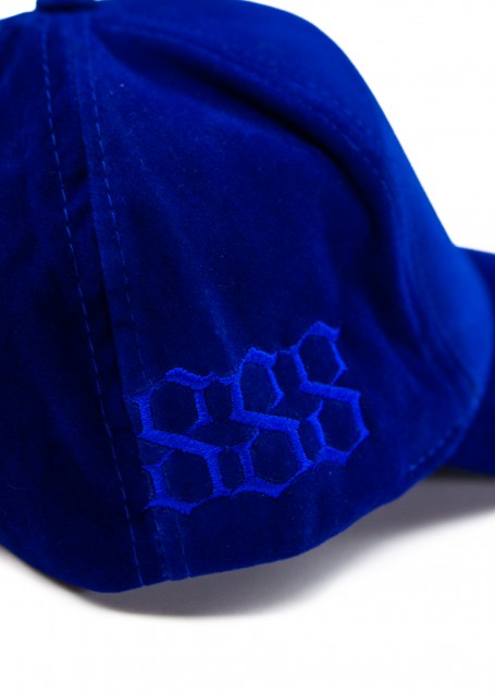 ''T4CC'' Blue Velvet Hat 