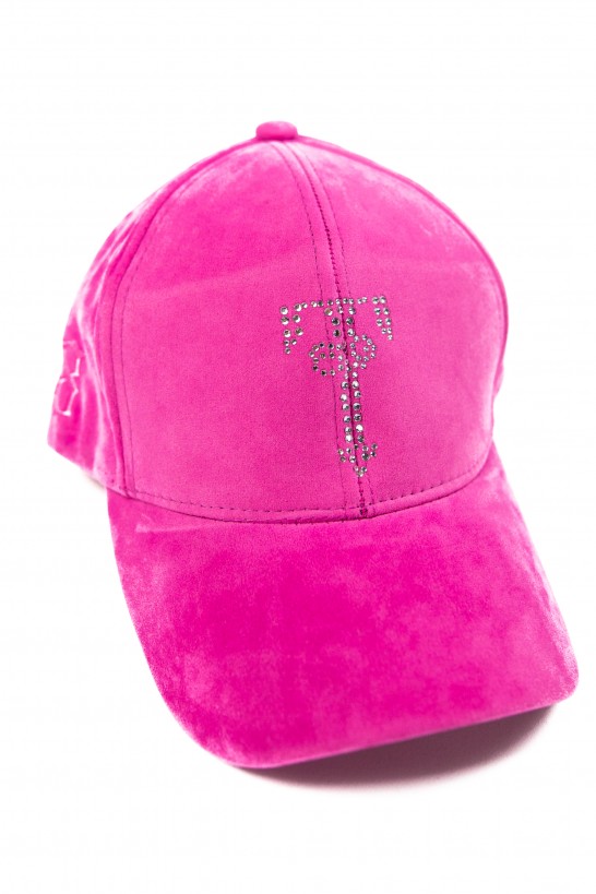 ''T4CC'' Fuchsia Velvet Hat 